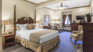 Inn on the Lake, Fall River bedroom with view at one of the best boutique hotels in Nova Scotia